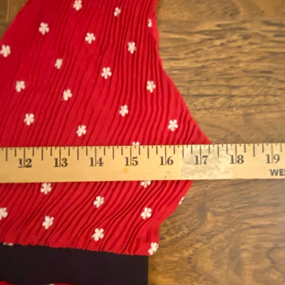 Maje Red Pleated Dress - Picture 10 of 14